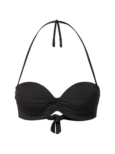 Twinset Sweetheart-neck Bikini Top In Black