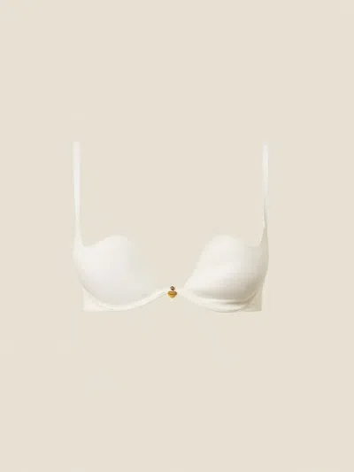 Twinset Sweetheart-neck Push-up Bra In White