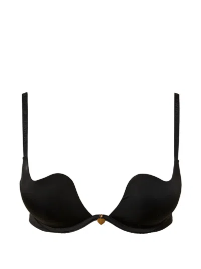 Twinset Sweetheart-neckline Push-up Bra In Black