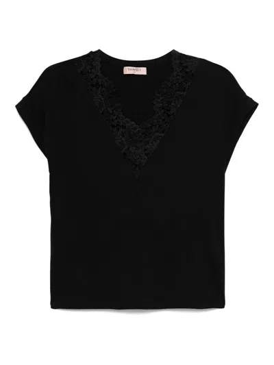 Twinset T-shirt In Black  