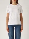 Twinset T-shirt Con Oval-t Metallico T-shirt In Bianco