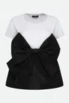 Twinset T-shirt Fiocco In Multi