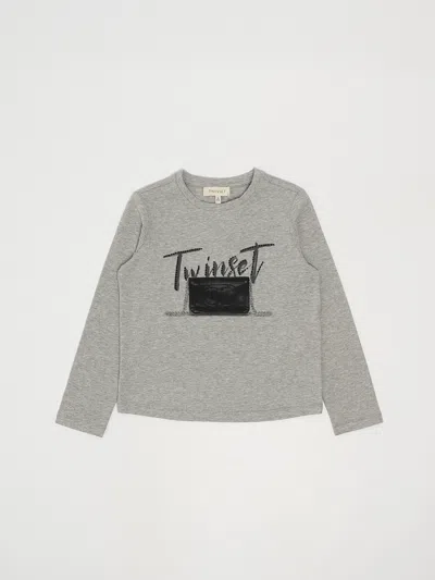 Twinset Kids' T-shirt T-shirt In Grigio Medio