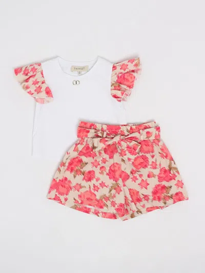 Twinset Babies' T-shirt+trousers Suit (tailleur) In Camelia