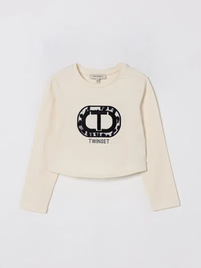 Twinset T-shirt  Kids Color Yellow Cream In Neutral