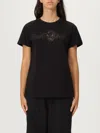 Twinset T-shirt Cotone Nero In Black