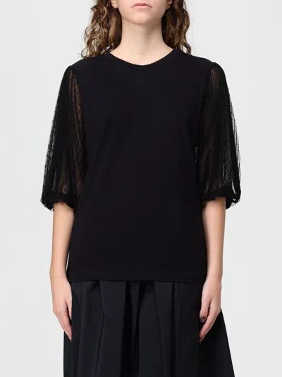 TWINSET T-SHIRT TWINSET WOMAN COLOR BLACK,435603002