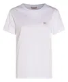 Twinset Cotton T-shirt In White With Logo In White
