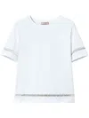 Twinset Logo-embroidered T-shirt In White