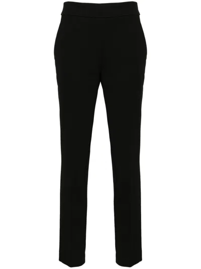 Twinset Tailored Cropped Trousers In Black  