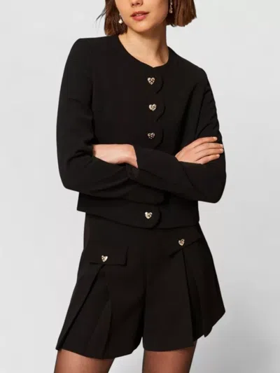 Twinset Tailored Silk Nylon Blend Long Sleeve Suit In Black