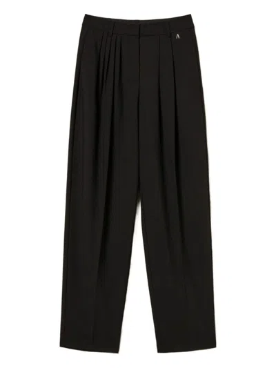 TWINSET TAILORED WIDE-LEG TROUSERS WITH FRONT PLEATS