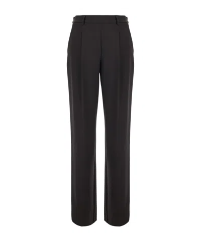 Twinset Tailored Wide-leg Pants In Brown