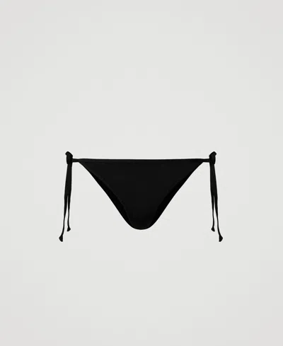 Twinset Tanga De Bain Avec Nauds In Black