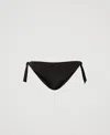 Twinset Tanga De Bain Avec Nauds In Black