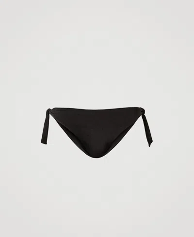 Twinset Tanga De Bain Avec Nauds In Black