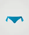 Twinset Tanga De Bain Taille Basse Avec Nauds In Blue