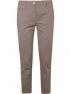 Twinset Tapered Trousers In Neutrals