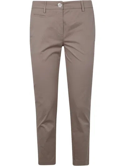 Twinset Tapered Trousers In Neutrals