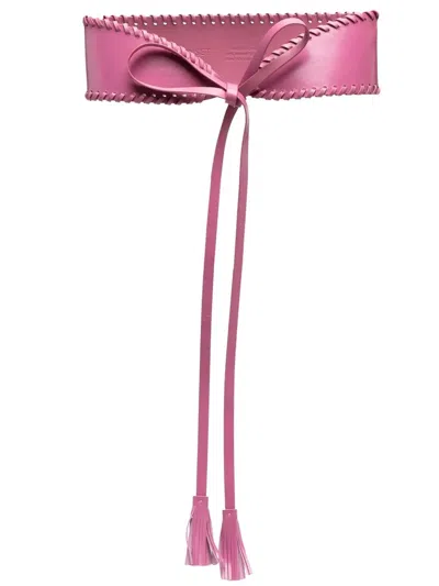 Twinset Sash Belt In Rosa