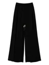 Twinset Tassel-embellished Palazzo Pants In Black