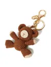 Twinset Teddy-bear Keyring In Brown