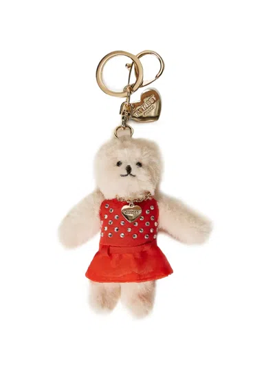 Twinset Teddy-bear Crystal-embellished Keychain In Multi
