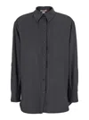 Twinset Textile Paper Blend Shirt In Blue