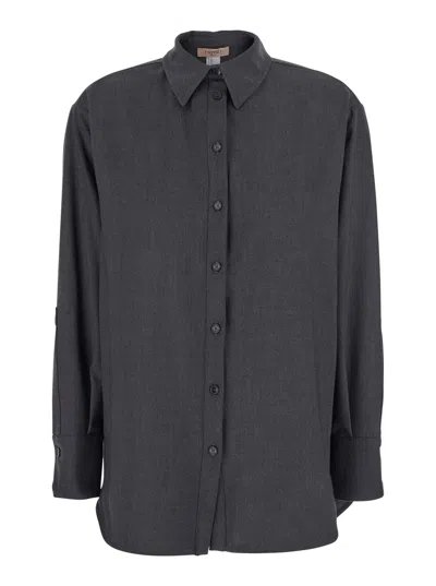 TWINSET TWINSET TEXTILE PAPER BLEND SHIRT