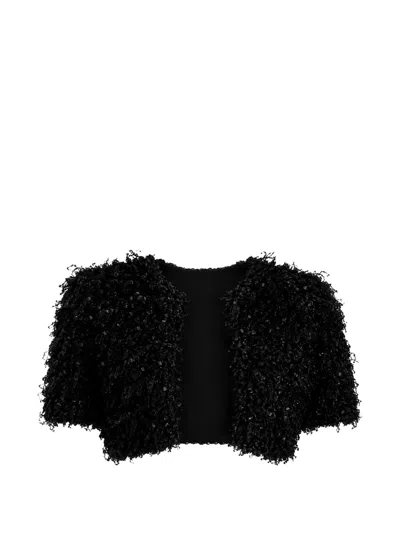 Twinset Textured Cropped Jacket In Multi