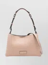 Twinset Textured Crossbody Bag Adjustable Strap In Pink