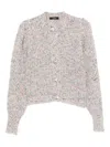 Twinset Twin-set Textured Knit Cropped Sweater With Decorative Buttons In Multi