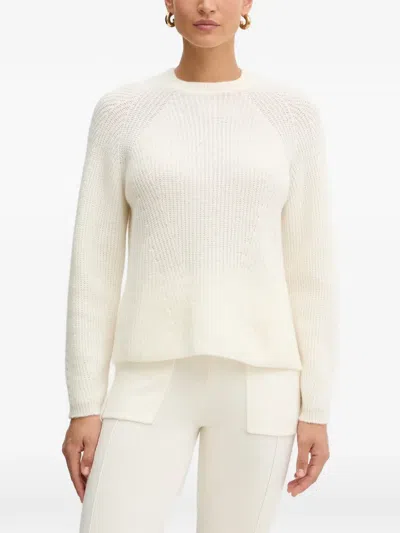 Twinset Textured Sweater In White