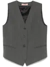 TWINSET TEXTURED WAISTCOAT