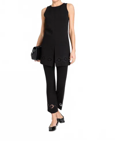 Twinset The Fiore Notturno Tunic In Black