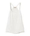 Twinset Thin Strap Satin Top In White