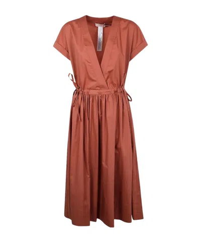 TWINSET TIE-DETAIL WRAP DRESS