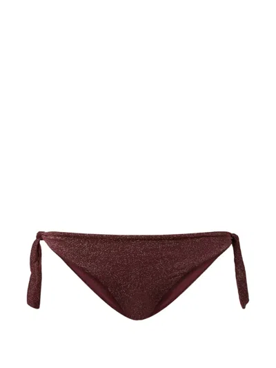 Twinset Tie-fastening Bikini Bottom In Brown