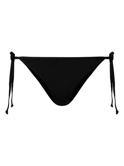 Twinset Tie-fastening Bikini Bottoms In Black