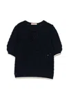 Twinset Sweaters Blue Night In Blue