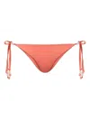 Twinset Tie-side Bikini Bottoms In Orange