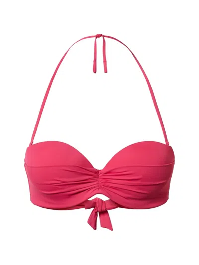 Twinset Tie-detail Bikini Top In Pink