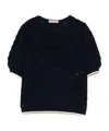 Twinset Sweaters Blue Night In Blue