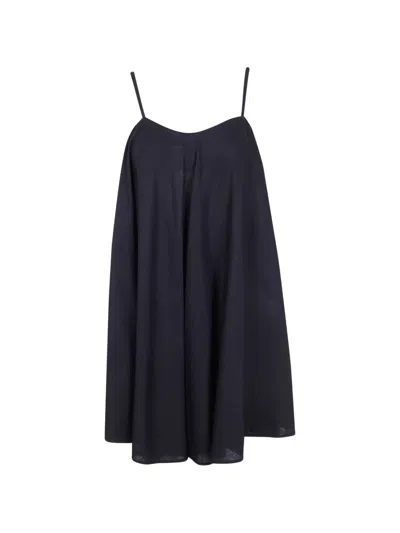 Twinset Tie-strap Mini Dress In Black