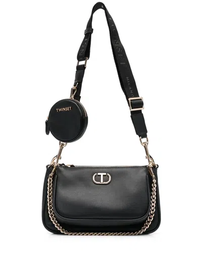 Twinset Together Three-in-one Shoulder Bag In Schwarz