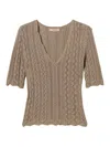 Twinset Beige Lurex Sweater