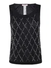 Twinset Tank Top With Decoration In Black
