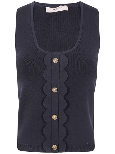 Twinset Twin-set Top In Black