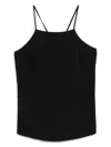 Twinset Black Top With Rear Tie Fastening Straps In Black