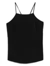 Twinset Black Top With Rear Tie Fastening Straps In Black